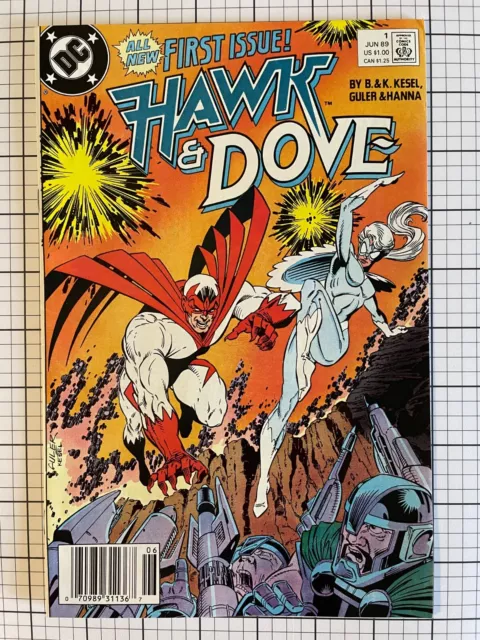 Hawk & Dove #1 DC Comics Newsstand June 1989 (VF)