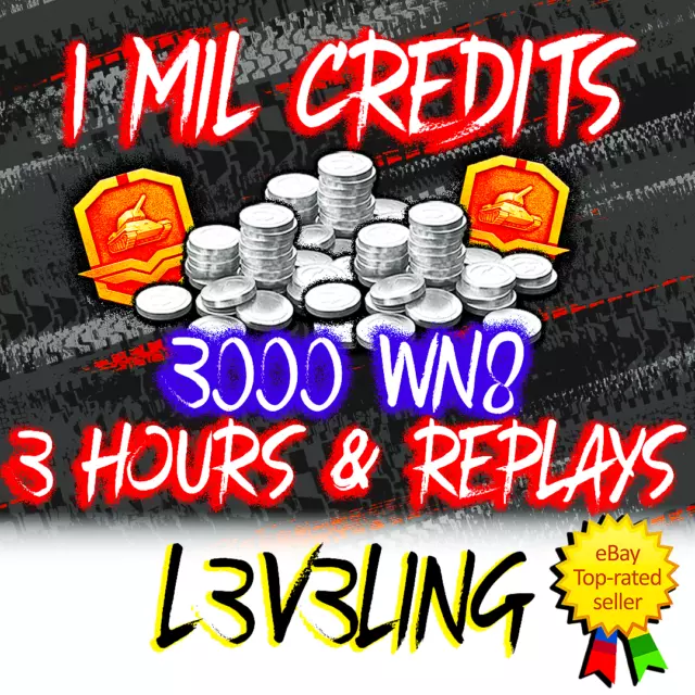 World of Tanks 1 Million Credits Silver Grind l 3000 WN8 l 3 hours l WoT l EU/NA