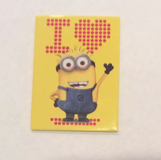 Despicable Me I Love Minion Bob Fridge Magnet 2