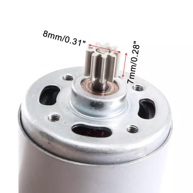 DC 18V 9 Teeth Shank Gear Motor Replacement for Rechargeable Electric Drill 3