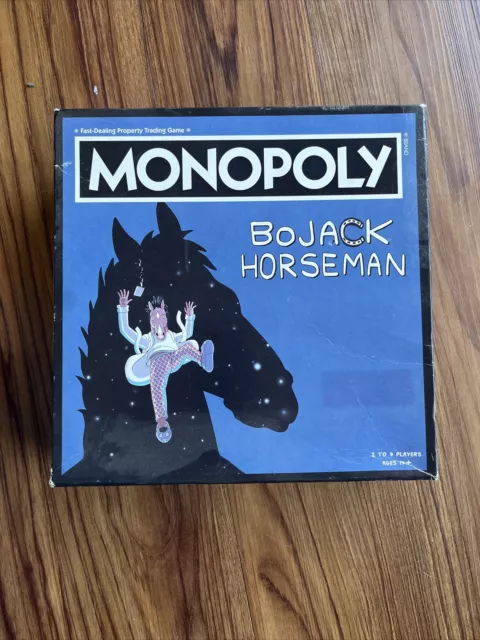 BOJACK HORSEMAN ED. MONOPOLY BOARD GAME RARE BOX Gamestop Exclusive New & Unused