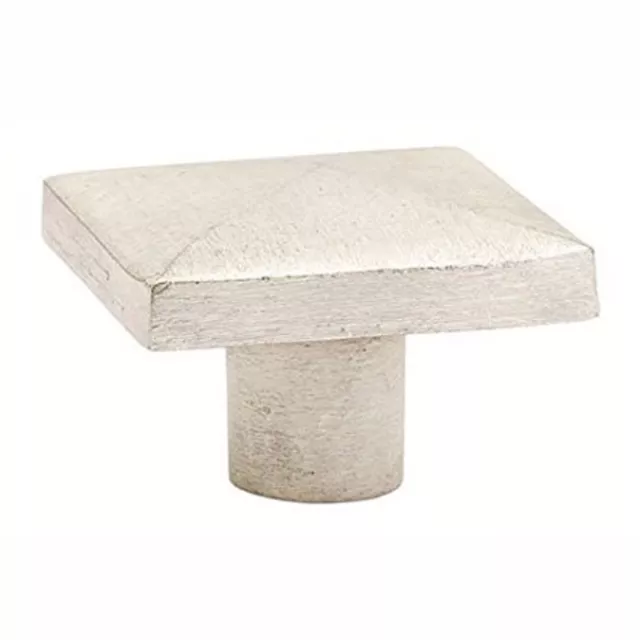 Emtek Arts & Crafts 1-1/4" Square Silver Patina Cabinet Knob 1.25" 86342SP