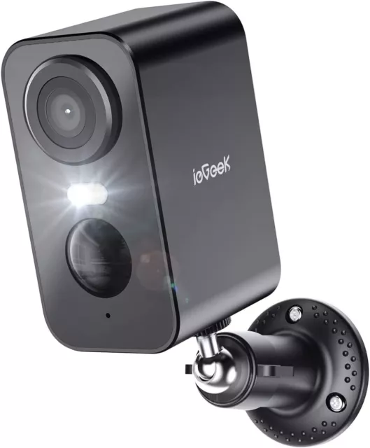 ieGeek Outdoor 2K Wireless Battery Security Camera Home WiFi CCTV System Alexa