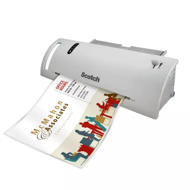 Scotch Thermal Laminator Laminating Machine 2 Roller System Fast WarmsUp 3-5 Mil 3