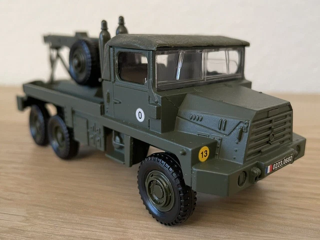 SOLIDO, CAMION MILITAIRE DÉPANNAGE BERLIET GBC KT, 1/50e