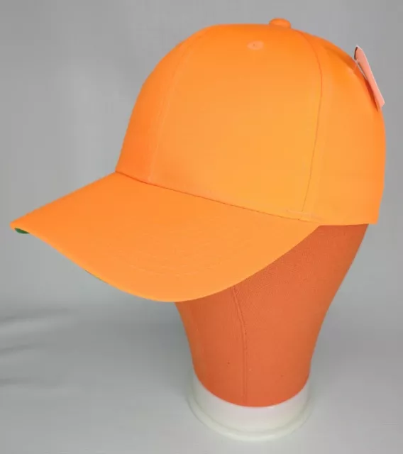 Blaze Orange Outdoor Cap Snapback Hunting Hat New
