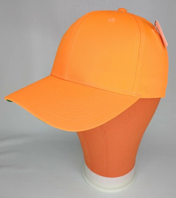 Blaze Orange Outdoor Cap Snapback Hunting Hat New