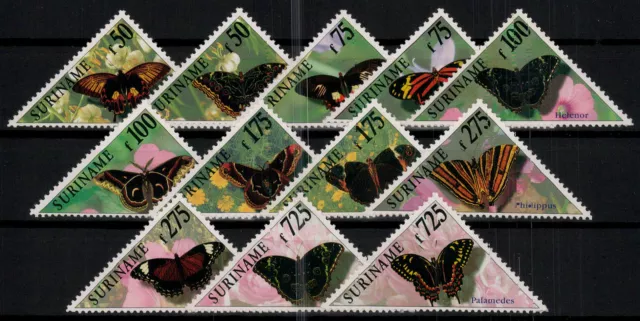 Surinam; Schmetterlinge 1998 kpl. **  (24,-)