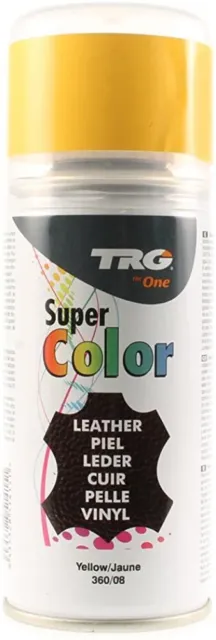 TRG Super Color Spray Teinture pour cuir, vinyle et toile (#360 Jaune / 8-150...