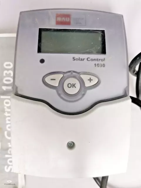 NAU Solar Control 1030 Solarsteuerung Solarregler mit Fühler wie Resol Deltasol