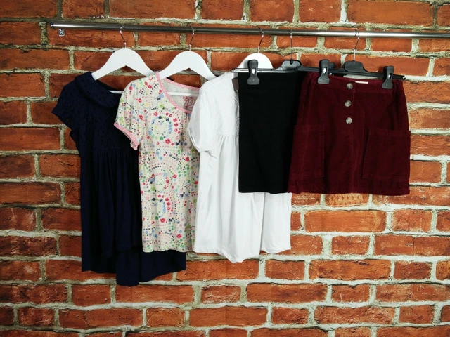 Magliette Ragazze Pacchetto Età 9-10 Anni Zara M&S Next Tops Gonne Velluto A Coste Floreali 140Cm