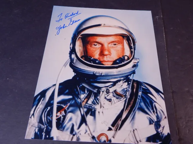 Original Signed Auto Photo John Glenn Died 2016 Astronaut Politician