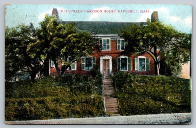 Haverhill,MA Old Spiller Garrison House Essex County Massachusetts Postcard
