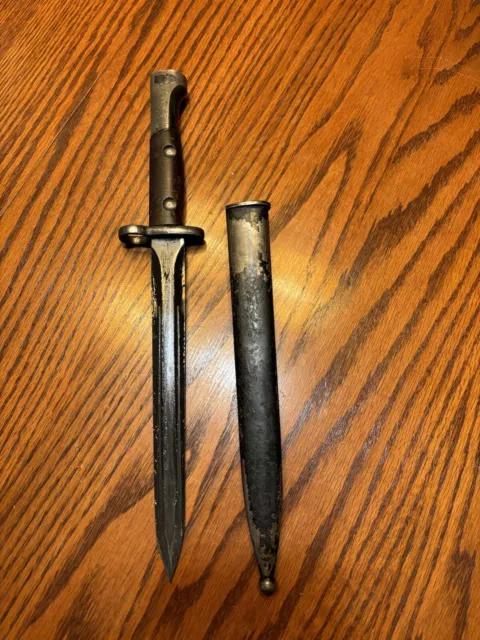 Original Belgium FN49 Bayonet With Scabbard - SA 30 - Matching Numbers