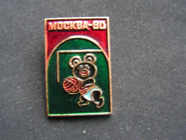 Vintage- sowjetische Abzeichen Pin Olympiade 1980 Moskau