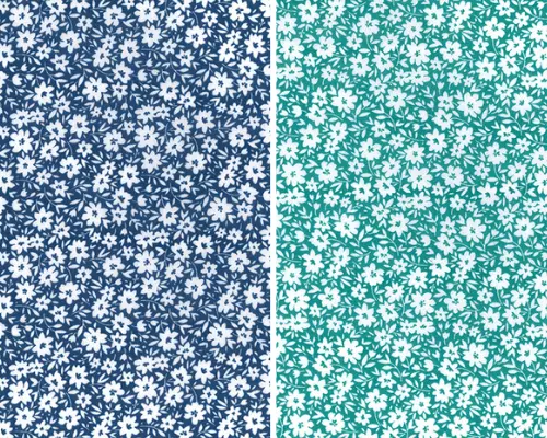 Floral Patterned Poly cotton Craft Dress Fabric Material,