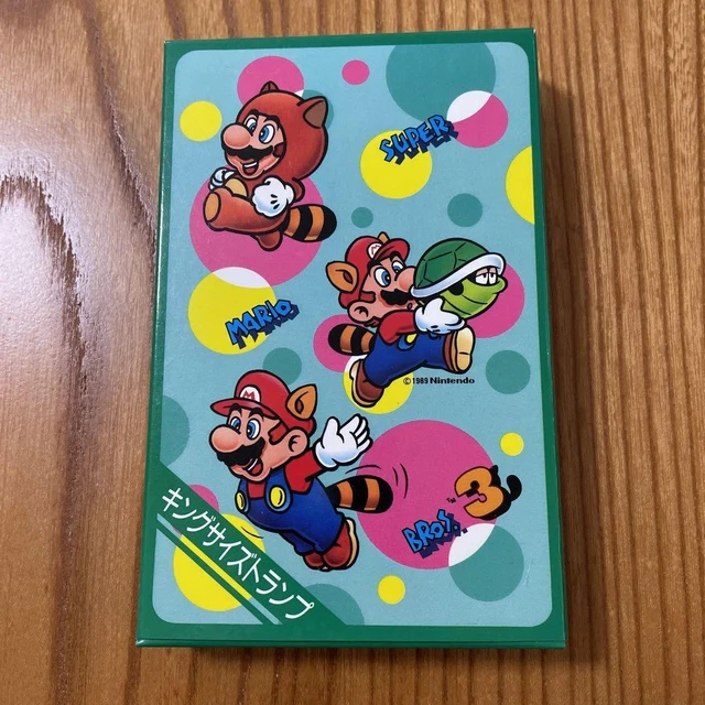未使用キングサイズトランプ3 king size trump Mario レトロ 未使用キングサイズトランプ3 king size trump Mario レトロ