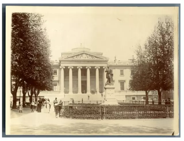 France, Marseille, Palais de Justice  Vintage citrate print.  Tirage citrate