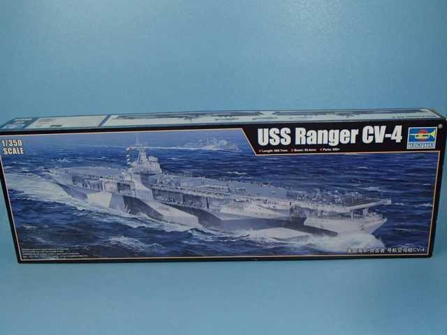 TRUMPETER 1/350 US Navy Aircraft Carrier Cv-4 Ranger 05629 £182.78 ...