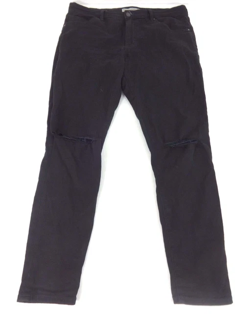 Jean Noir Déchiré Topshop - Taille W30 L30, Femme, Occasion Très Bon état