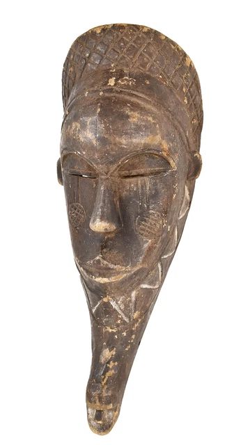 Fang Mask Ngil Society Gabon African Art