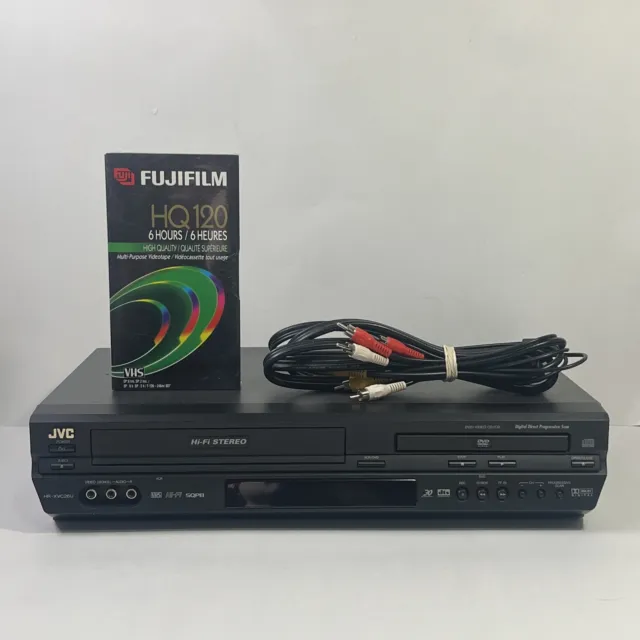JVC HR-XVC26U DVD VCR Combo Player Recorder w/ VHS & AV Cable, TESTED ...