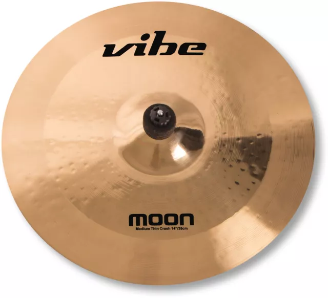 14" Vibe Moon Brilliant Medium Thin Crash Becken Cymbal B20 mit Zertifikat