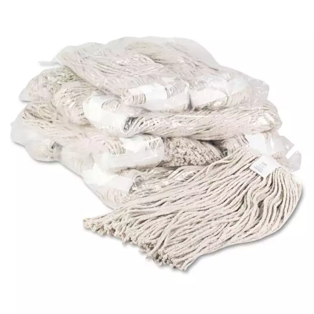 Boardwalk� Premium Cut-End Wet Mop Heads, Cotton, 20oz, White, 12/Carton 2