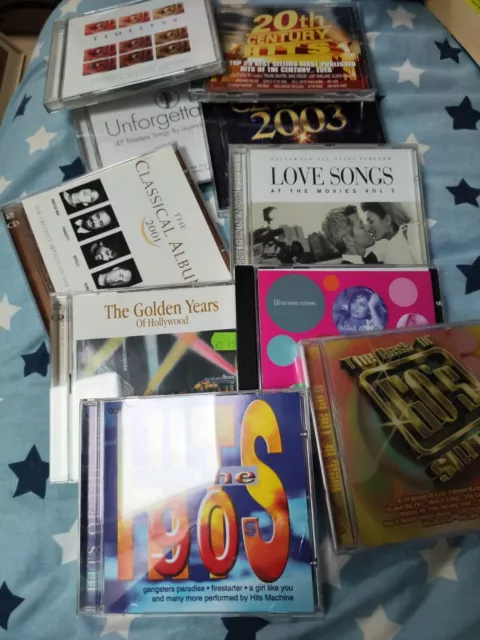 10 Cds-20th Century-unforgetable-timeless-2003-classical-love-golden-glamour-60s