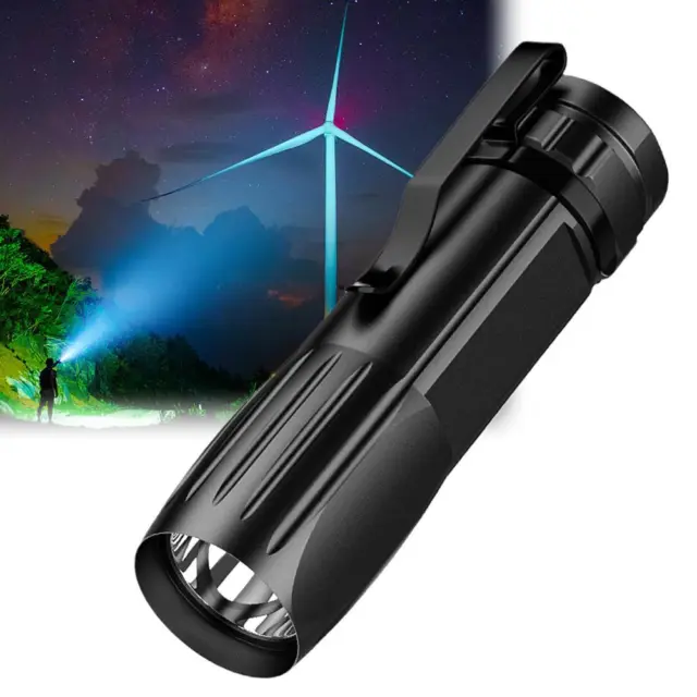 Powerful LED Flashlight Aluminum Alloy Portable Torch USB ReChargeable Ligh G1J6 3