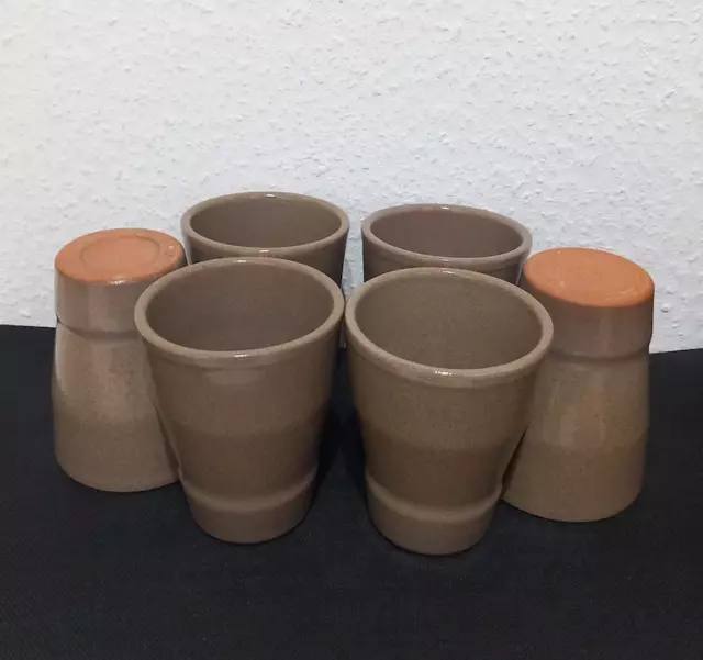 Lot de 8 Tasses à café - Gobelets en grès - Mazagrans