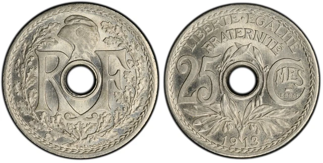 Pièce Essai 25 Centimes Patey 1904 Argent - PCGS SP66 FDC, Rare Et Certifiée