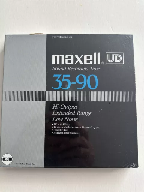 Maxell UD 35-90 Reel-To-Reel Recording Tape NEW SEALED 7” 1/4” 1800’