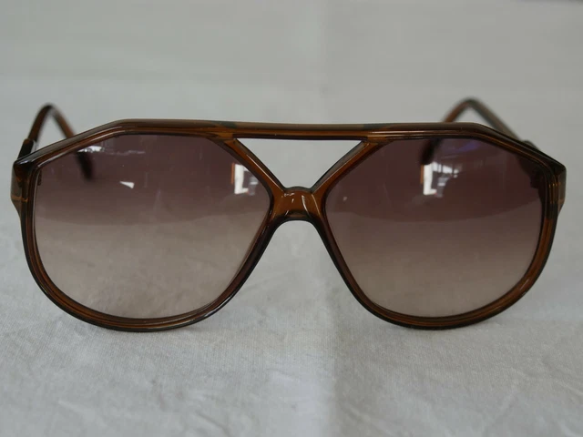 Sunglasses Vintage Vintage Sonnenbrille In Übergröße - Goldenes Rundgestell Mit Honiglinsen Für Retro-Look Sonnenbrille Gold - Foto 7