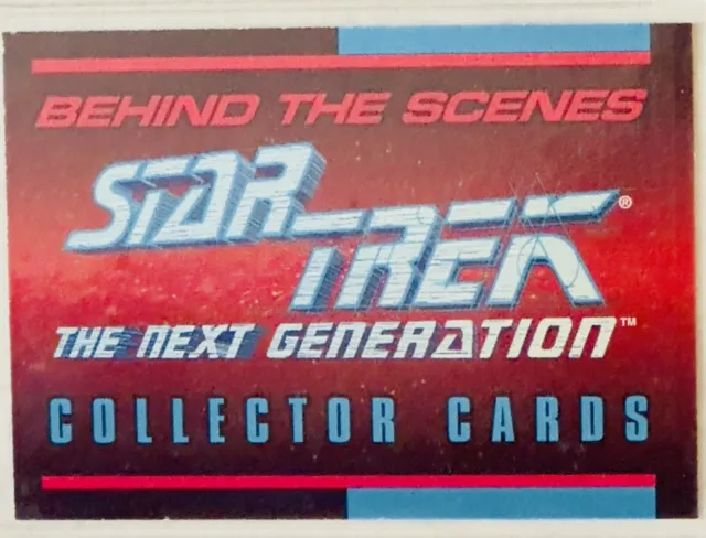 1993 SkyBox Star Trek The Next Generation Behind The Scenes 39 Full Card Set +1