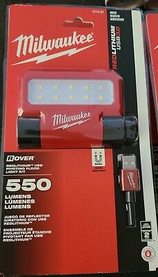 New Milwaukee 2114-21 Red Lithium 550 Lumens Light (J9)