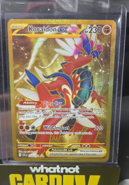 pokemon tcg scarlet and violet 254 198 koraidon ex card Amazon.com: Pokemon - Koraidon ex 254/198 - Scarlet & Violet - Secret Rare main image 1