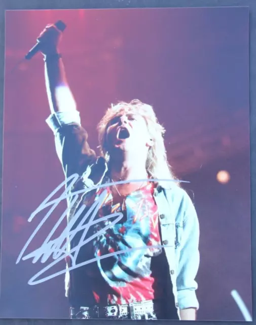 Joe Elliot signed 8 x 10 photo w/COA Def Leppard