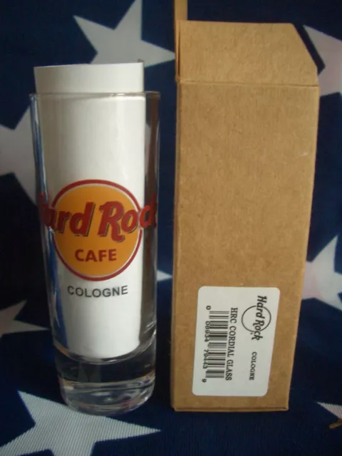 HRC Hard Rock Cafe Cologne Köln Logo Shot Glass Shotglass Schnapsglas NEW OVP