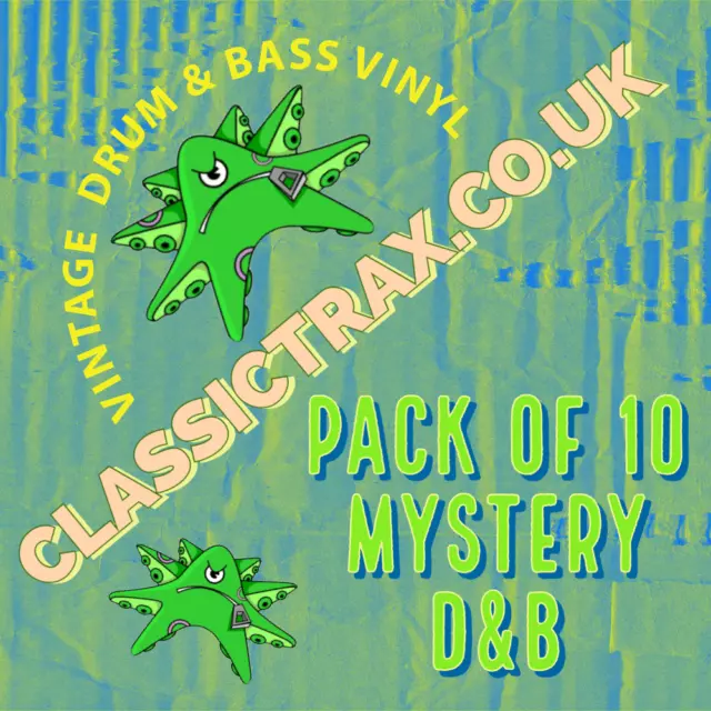 10 x Mystery DnB Drum and Bass Vinyl 12" Records Collection JobLot Pack Bargain