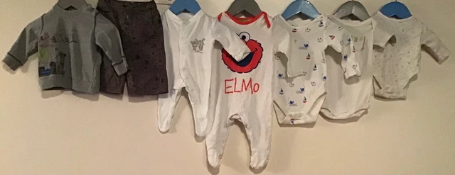 Pacchetto di abbigliamento bambini età 0-3 mesi piccola barca M&S mamas&Papas