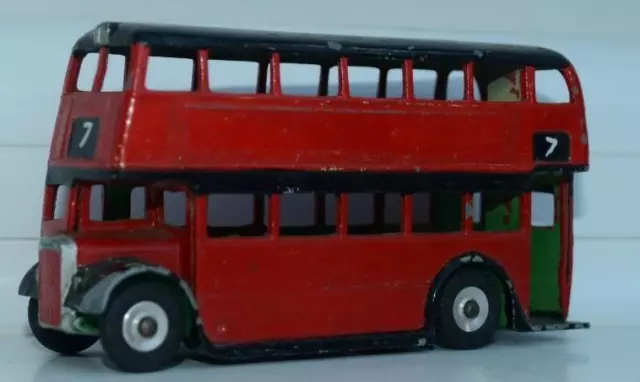 Tta - Dinky Toys - Leyland Double Deck Bus - Late Model - Rp - Red/Black    630