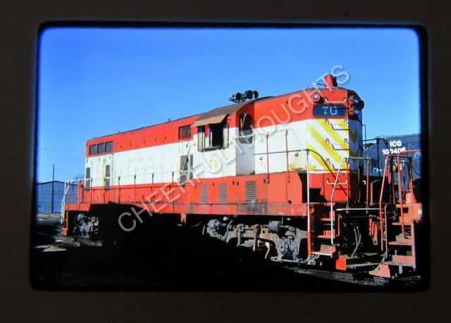 Original '76 Kodachrome Slide ICG Illinois Central Gulf 70 GP7 Ex-SLSF    38D36