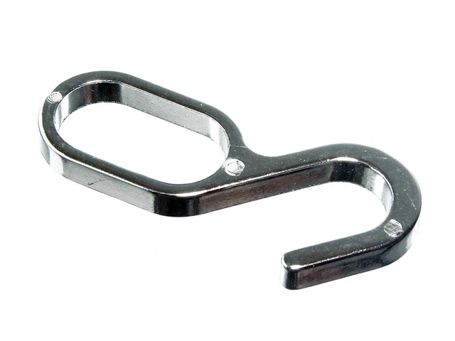 NEW 5 X Wardrobe Rail Supports Rod Hook For Oval Fitting CP Chromed - Onestopdiy