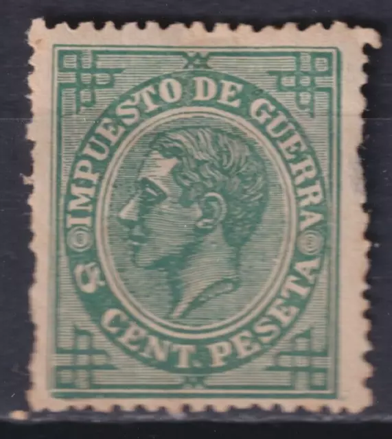 1876 - España  - Alfonso XII - Edifil 183F - Falso Postal Graus 259 tipo II  MH