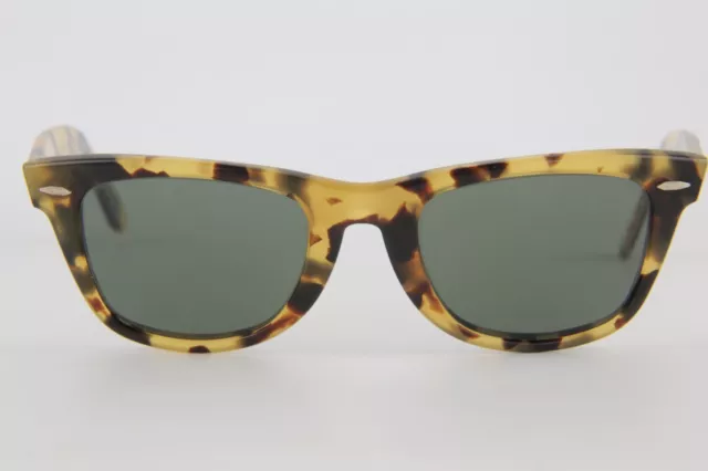 Ray Ban Wayfarer Limited Yellow Tortoise G15 B&L Bausch & Lomb Vintage USA