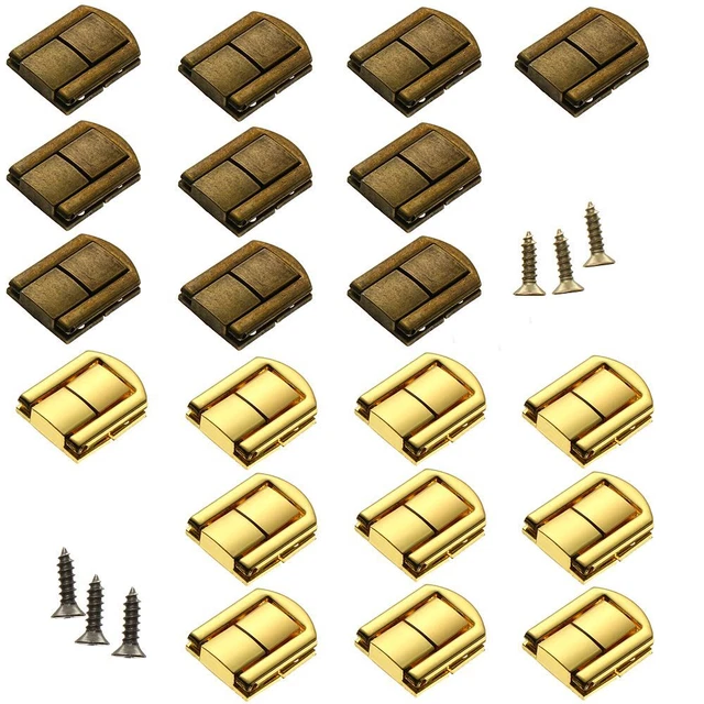 Antike Box Haspel Verschluss für Lederbeutel Sperre Alloy Latschen fangen