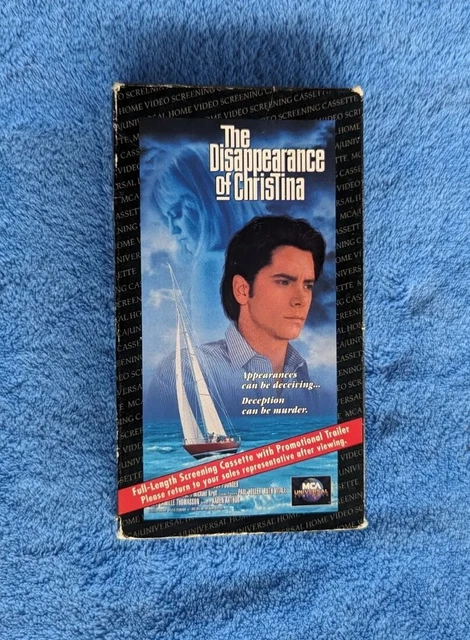 The Disappearance Of Christina Vhs Tape 1993 Thriller John Stamos