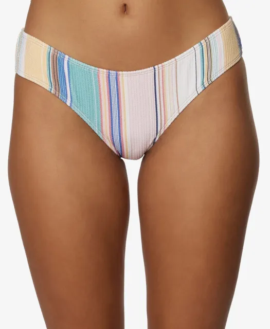 O'Neill MULTI Juniors' Baja Stripe Matira Cheeky Bikini Swim Bottom, US X-Small