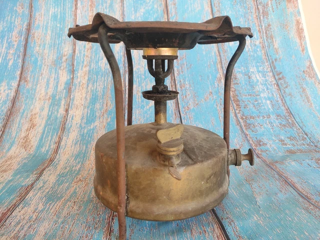 Old Vintage Consul No.12 Rare Original Brass Kerosene Camp Stove S3